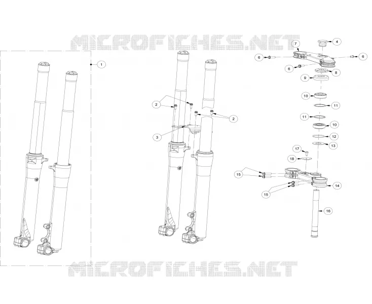 FRONT FORK / STEERING STEM