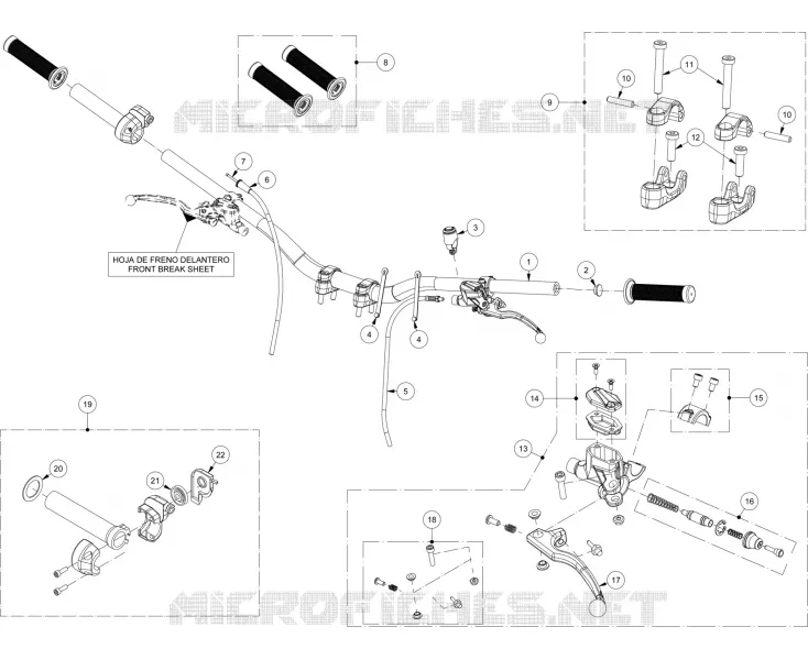 HANDLEBAR / MASTER CYLINDER