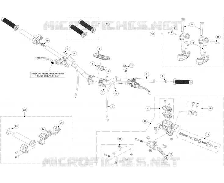 HANDLEBAR / MASTER CYLINDER