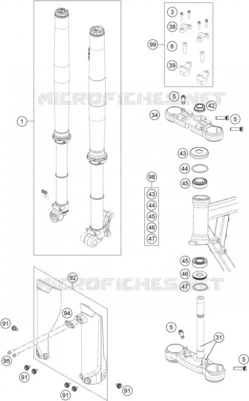 FRONT FORK / TRIPLE CLAMP