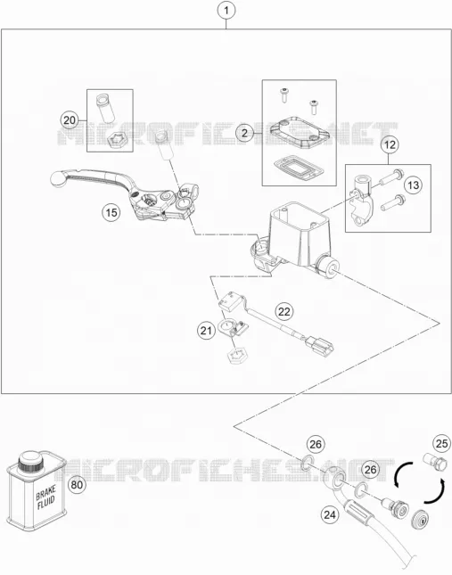 FRONT BRAKE MASTER CYLINDER