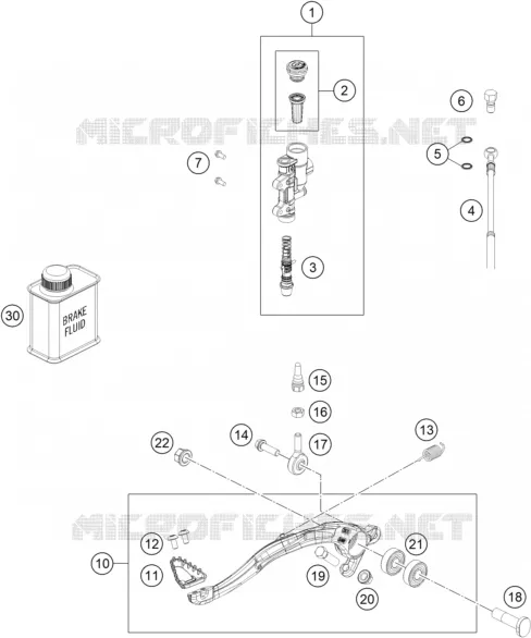 REAR BRAKE MASTER CYLINDER