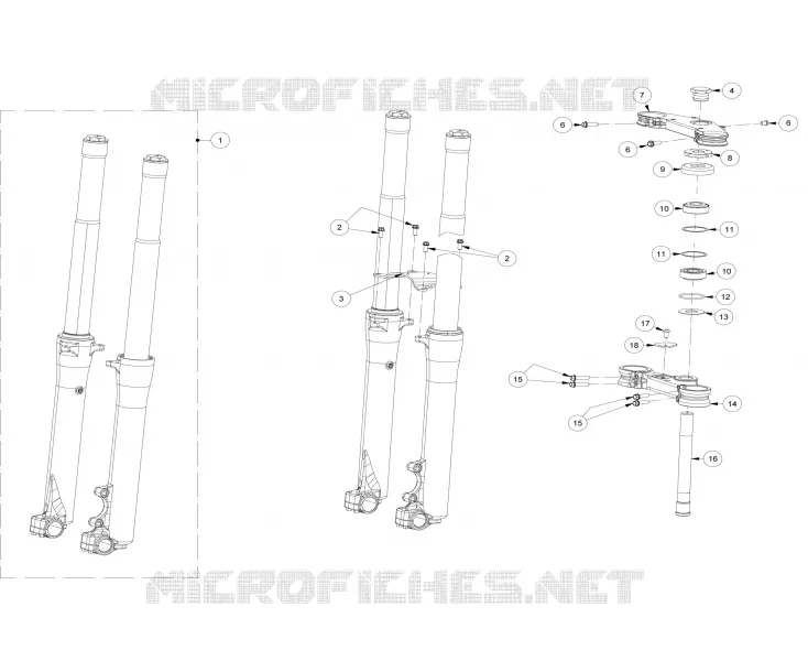 FRONT FORK / STEERING STEM