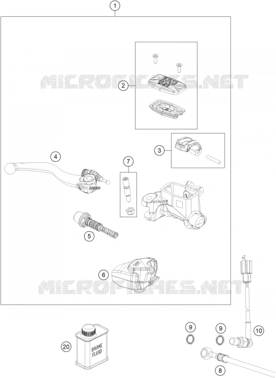 FRONT BRAKE MASTER CYLINDER