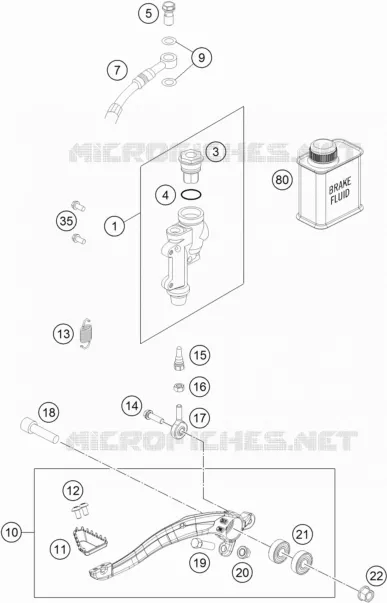 REAR BRAKE MASTER CYLINDER