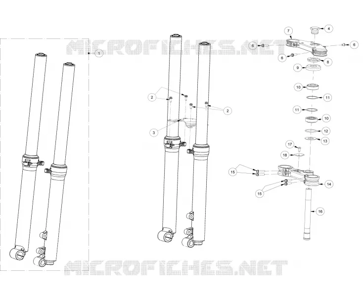 FRONT FORK / STEERING STEM