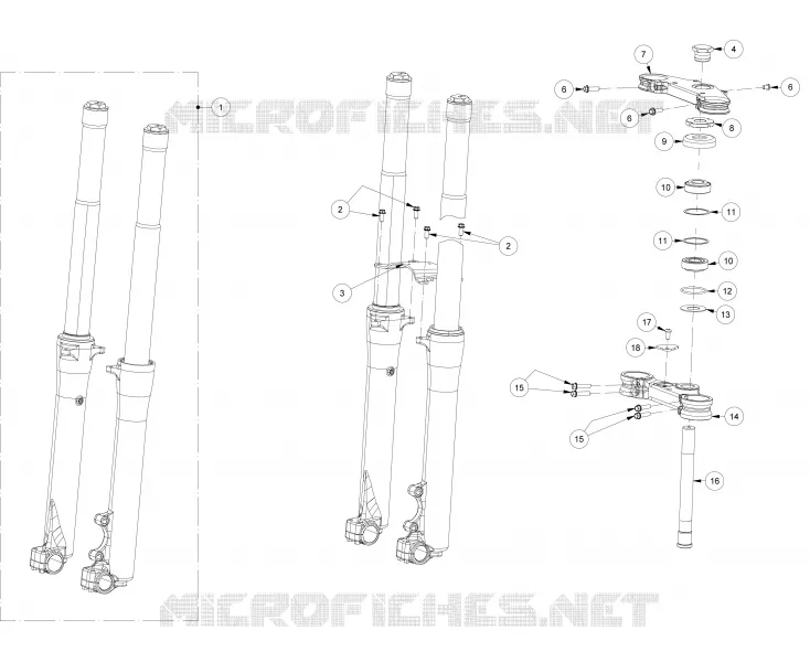 FRONT FORK / STEERING STEM