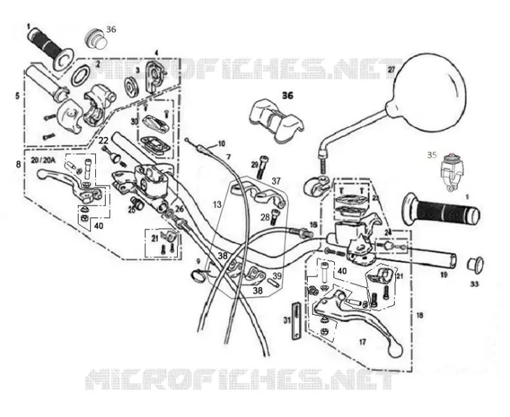 HANDLEBAR / MASTER CYLINDER