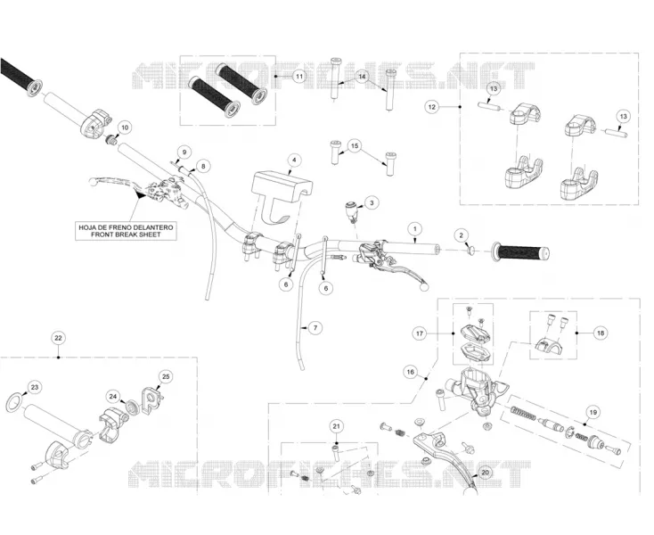 HANDLEBAR / MASTER CYLINDER