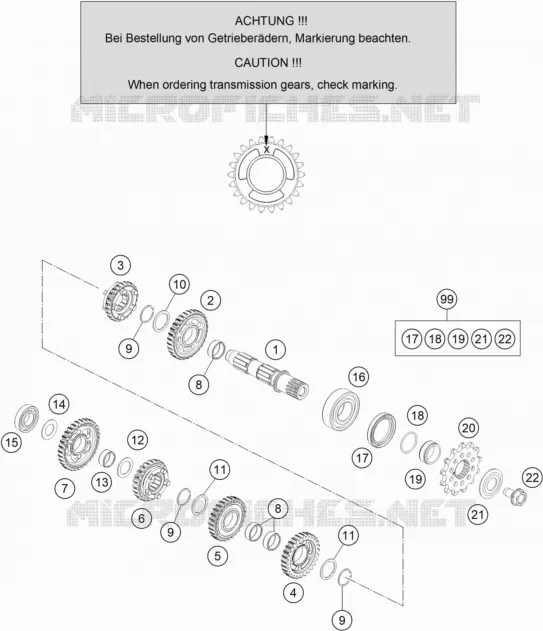 GEARBOX COUNTERSHAFT