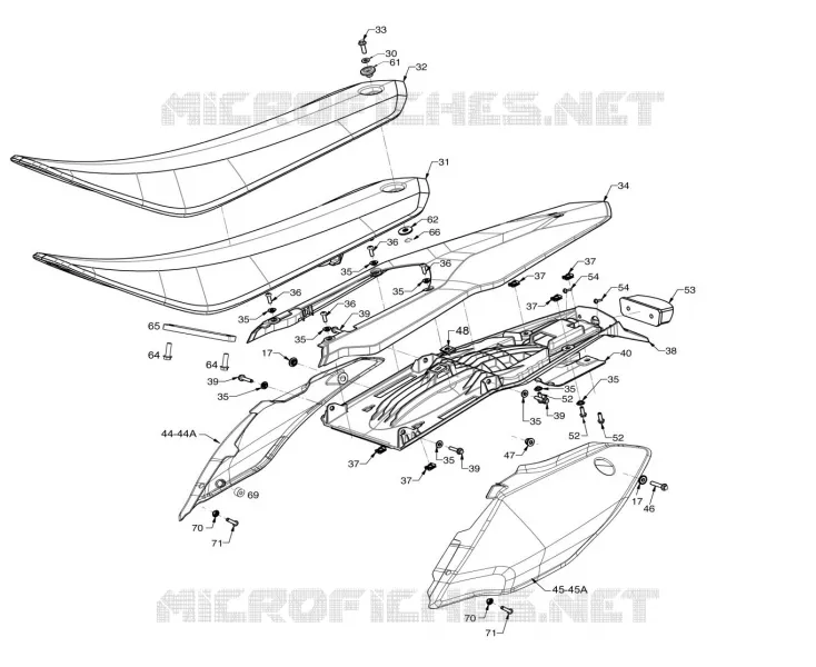 SEAT / REAR PLASTIC