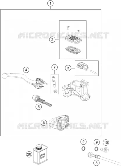 FRONT BRAKE MASTER CYLINDER