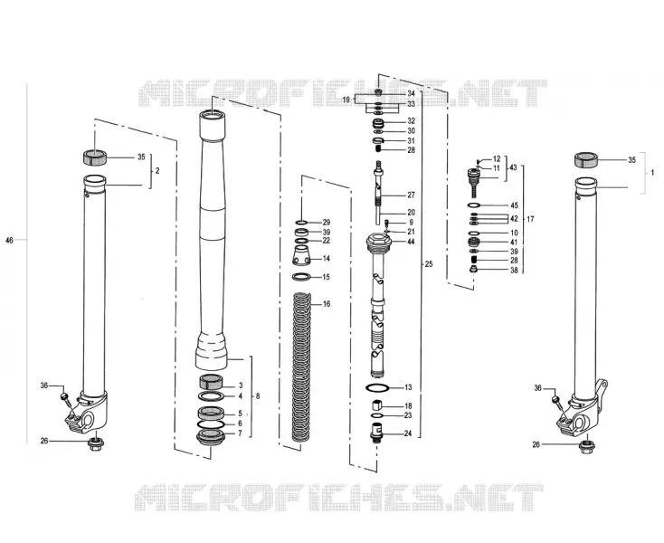 MARZOCCHI FORK 50MM
