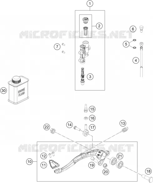 REAR BRAKE MASTER CYLINDER