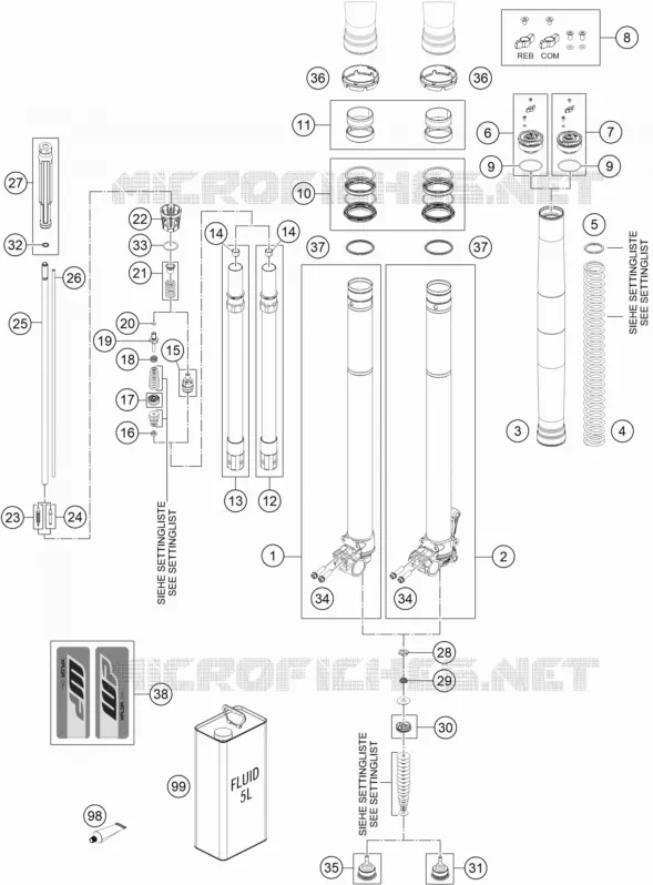 FRONT FORK (PARTS)