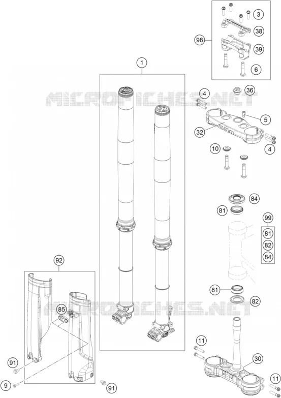 FRONT FORK / TRIPLE CLAMP