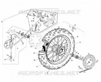 REAR WHEEL / BRAKE CALIPER