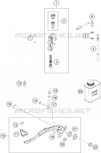 REAR BRAKE MASTER CYLINDER