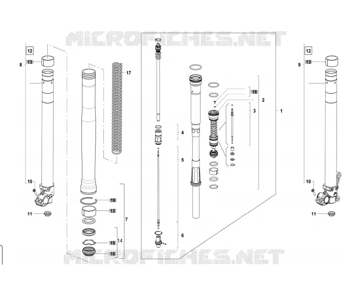 FORK 48MM COMPONENTS
