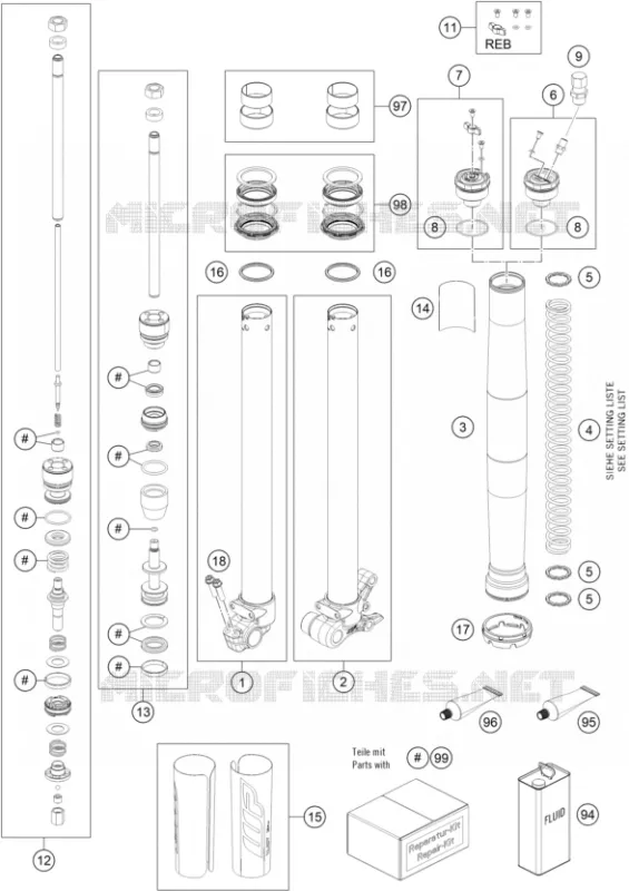 FRONT FORK (PARTS)