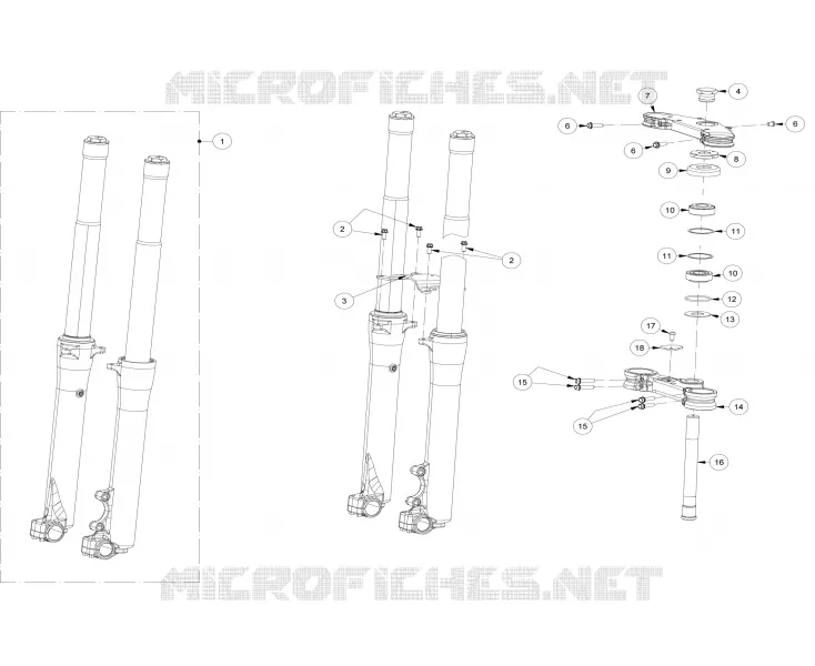 FRONT FORK / STEERING STEM