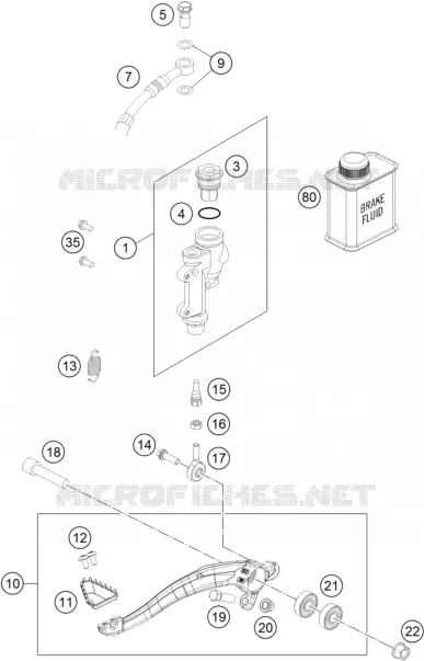 REAR BRAKE MASTER CYLINDER