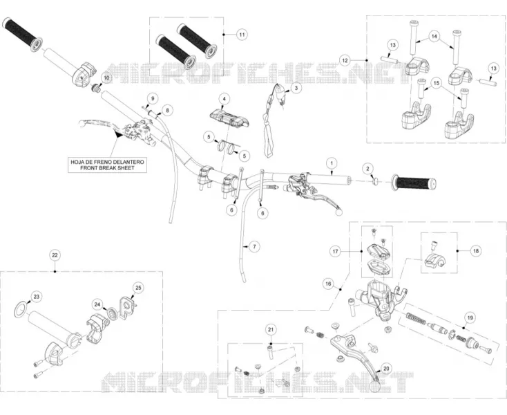 HANDLEBAR / MASTER CYLINDER