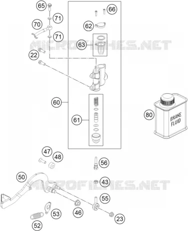 REAR BRAKE MASTER CYLINDER