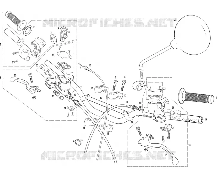 HANDLEBAR / MASTER CYLINDER