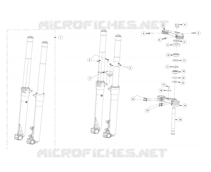 FRONT FORK / STEERING STEM