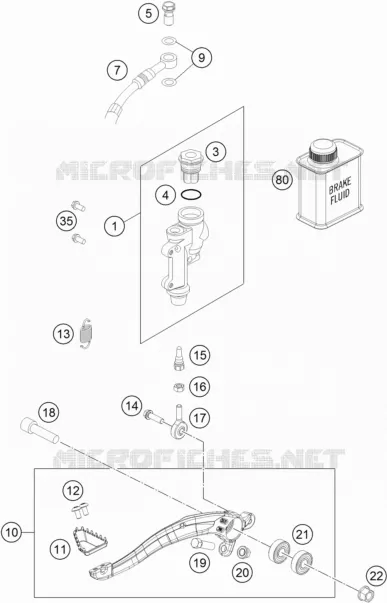 REAR BRAKE MASTER CYLINDER