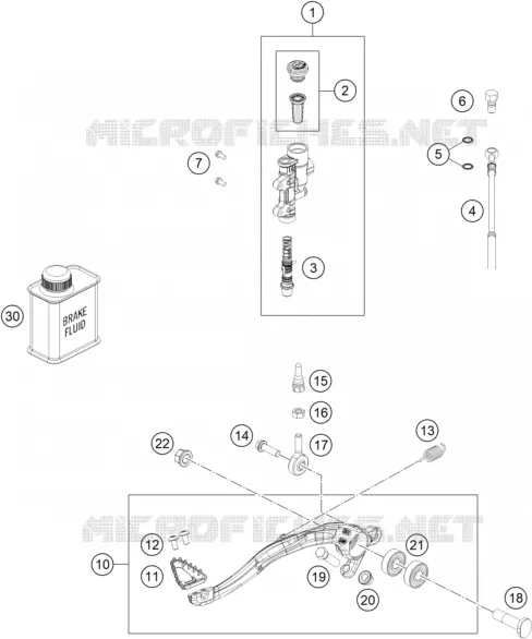 REAR BRAKE MASTER CYLINDER