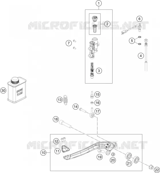 REAR BRAKE MASTER CYLINDER