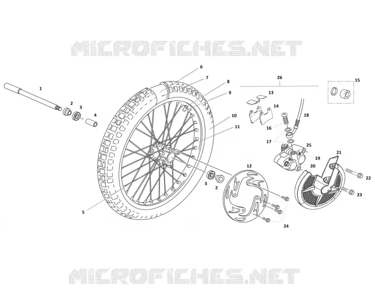 FRONT WHEEL / BRAKE