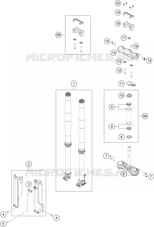 FRONT FORK / TRIPLE CLAMP