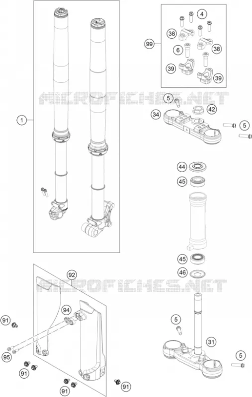 FRONT FORK / TRIPLE CLAMP