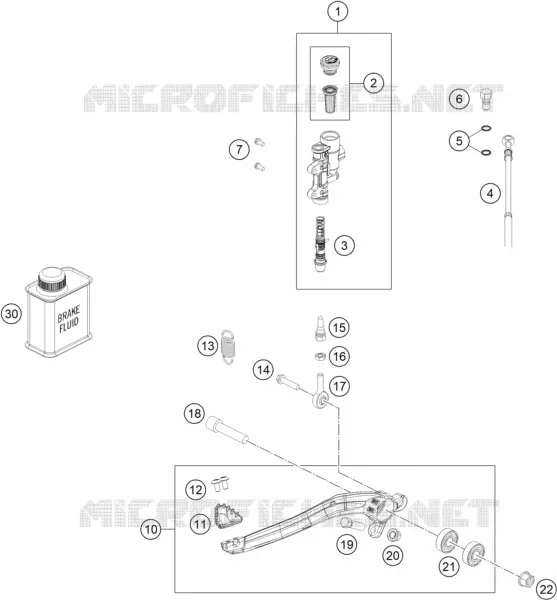 REAR BRAKE MASTER CYLINDER