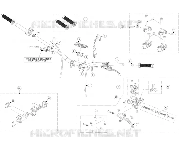 HANDLEBAR / MASTER CYLINDER