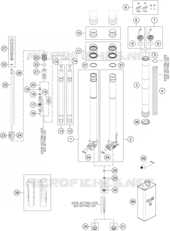 FRONT FORK (PARTS)