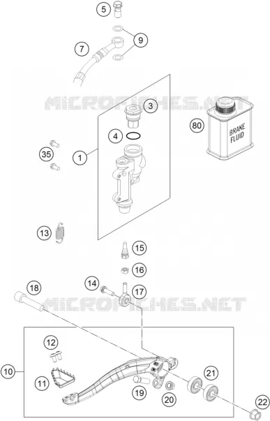 REAR BRAKE MASTER CYLINDER