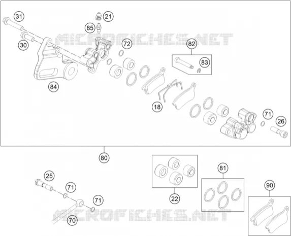 REAR BRAKE CALIPER