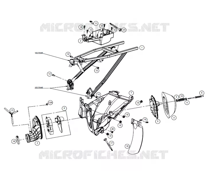 REAR SUB FRAME / AIR FILTER BOX