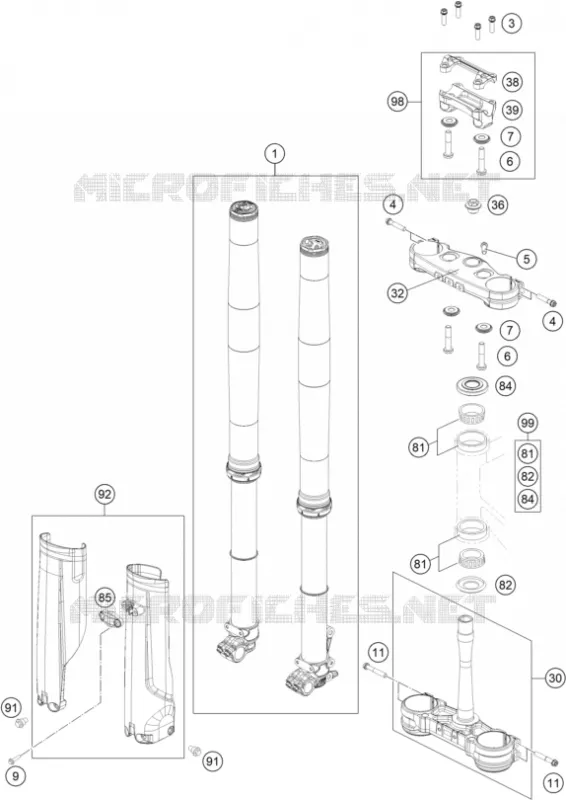FRONT FORK / TRIPLE CLAMP