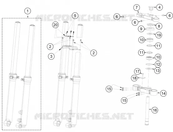 FRONT FORK / TRIPLE CLAMP