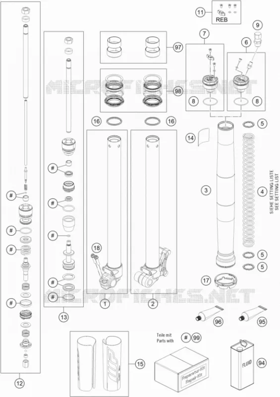 FRONT FORK (PARTS)