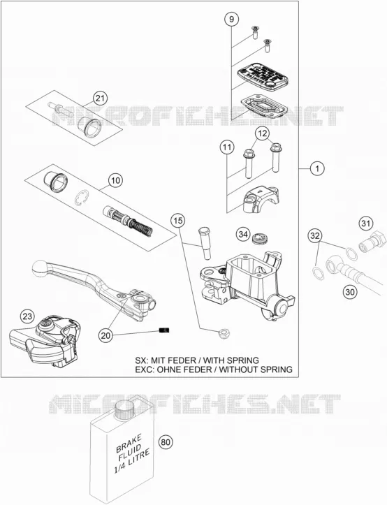 FRONT BRAKE MASTER CYLINDER