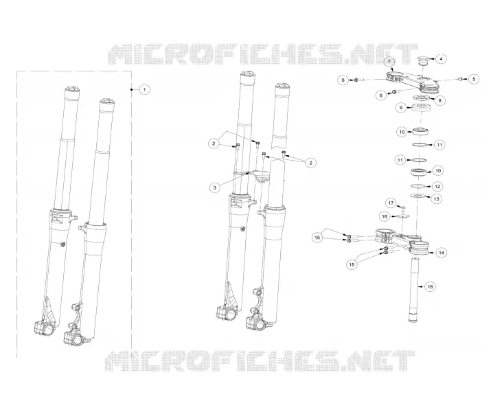 FRONT FORK / STEERING STEM