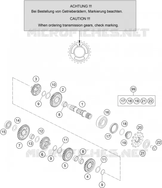 GEARBOX COUNTERSHAFT