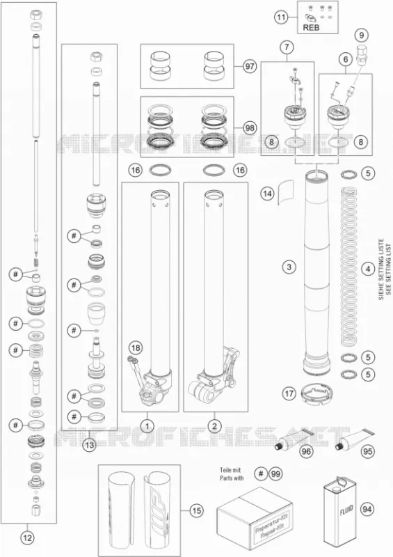 FRONT FORK (PARTS)