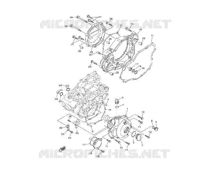 CLUTCH COVER / IGNITION 1/2